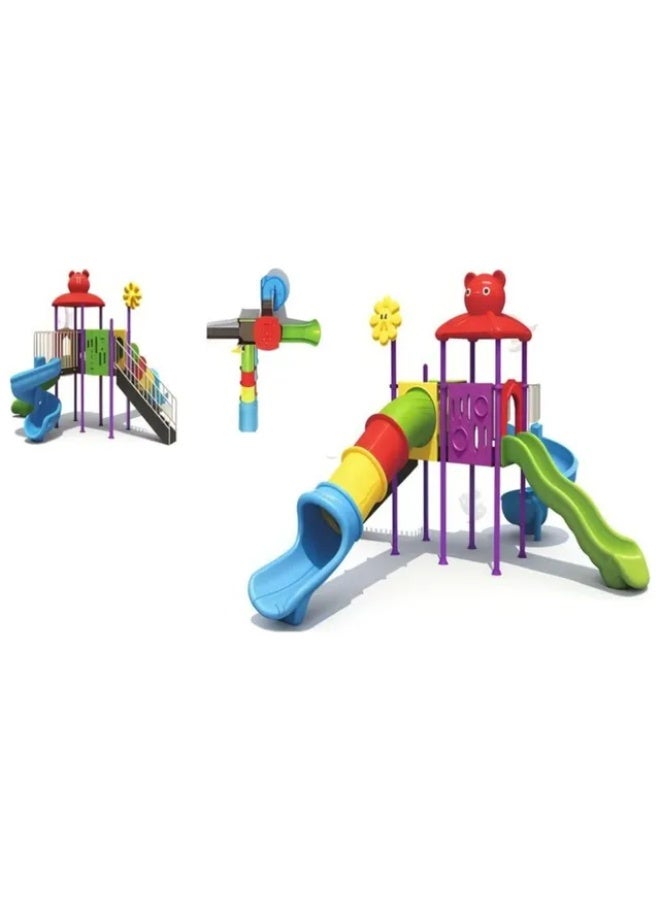 MYTS Discovery Playland with 3 Slides | Large Outdoor Kids Playset | Durable Backyard Activity Centre – 510 × 535 × 325 cm - Image 3